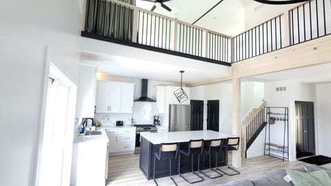 Main Level Kitchen with oversized kitchen island