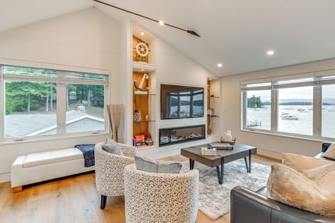 Gilford Vacation Rental | 2BR | 1BA | Stairs Required to Enter | 720 Sq Ft