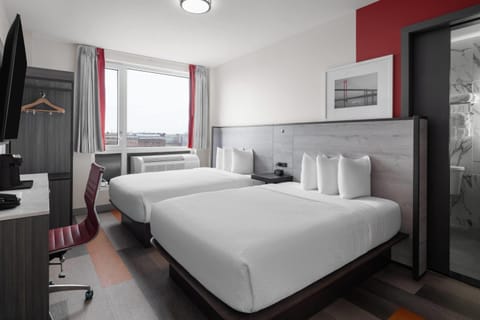 Room, 2 Double Beds, Non Smoking | Desk, iron/ironing board, free WiFi, bed sheets