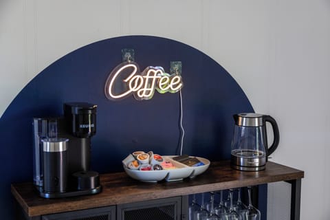 Dedicated coffee station in the dining area