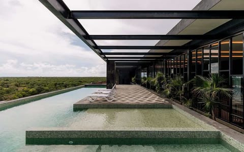 Rooftop pool