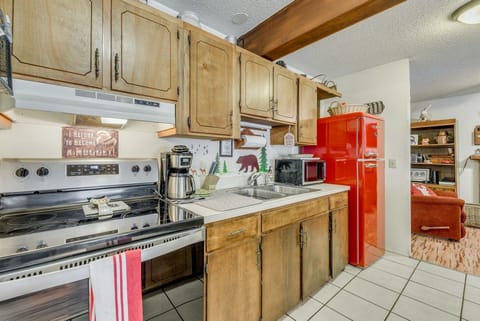 Indoors, Kitchen, Microwave, Oven, Refrigerator