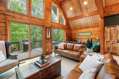 Floor to ceiling forest views