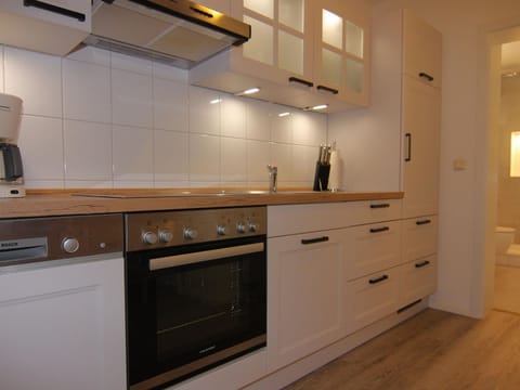 Apartment | Private kitchen | Electric kettle, toaster, highchair