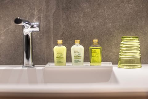 Junior Suite, Garden Area | Bathroom | Free toiletries, hair dryer, bathrobes, slippers