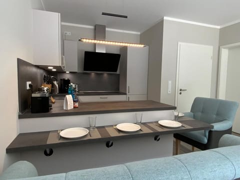 Apartment | Private kitchen | Electric kettle, toaster, highchair