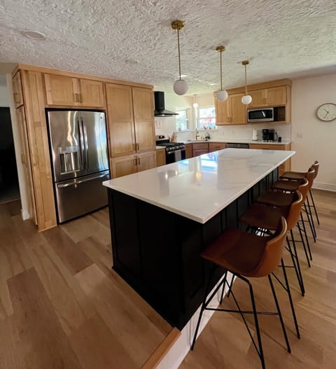 Fully updated and spacious kitchen with large island.