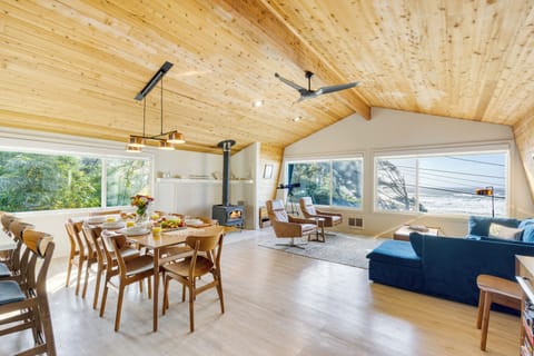 Beautiful interior design with ocean views throughout the home.