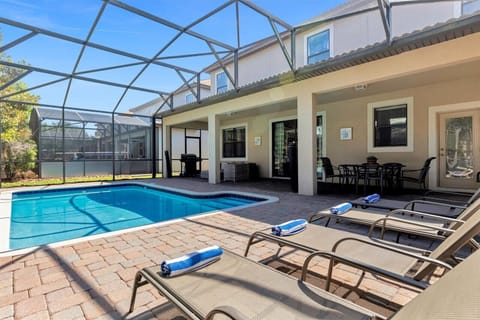 Large furnished sundeck with private swimming pool