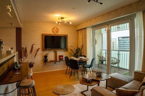 Relax in style! Enjoy favorite shows in our chic TV lounge