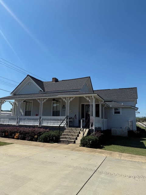 View from the drive way. There is additional parking for RVs available.