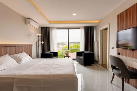 Signature Double Room, City View | Minibar, in-room safe, blackout drapes, iron/ironing board