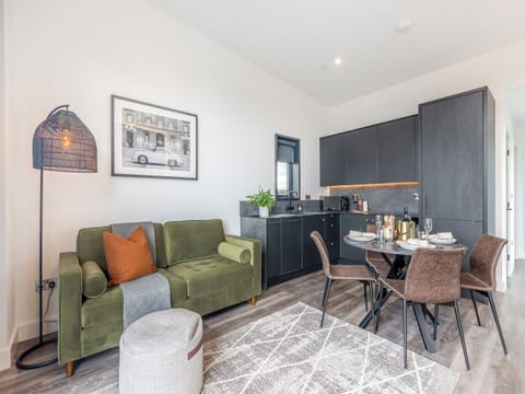 Open plan living space | Lodge Two - Ty Llwyd, Llangefni