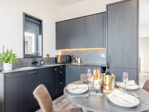 Open plan living space | Lodge Two - Ty Llwyd, Llangefni