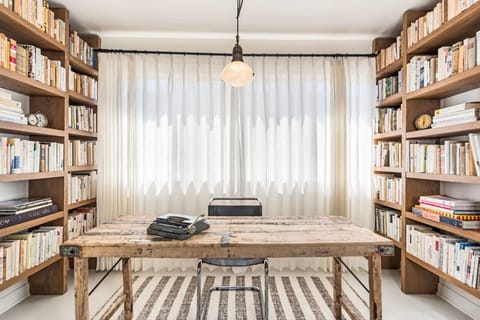 Your private historic library and dedicated workspace—the perfect creative retreat in the heart of Santa Barbara.