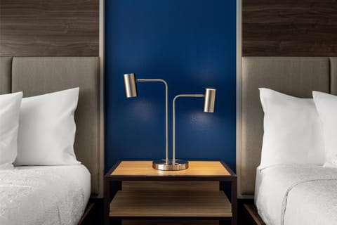 Desk, blackout drapes, iron/ironing board, free WiFi