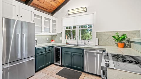 Kitchen with wine fridge