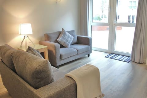 Open living/dining space - dining tables also double up as a comfortable working from home station. 