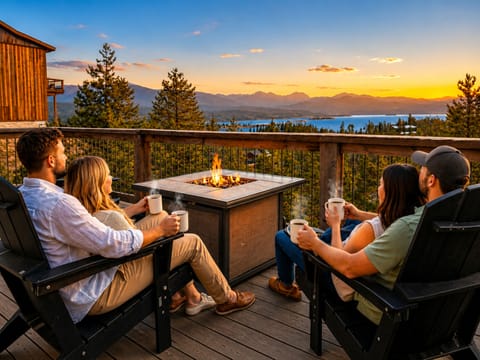 The ultimate summer evening: Sunset fire pit sessions overlooking Lake Granby