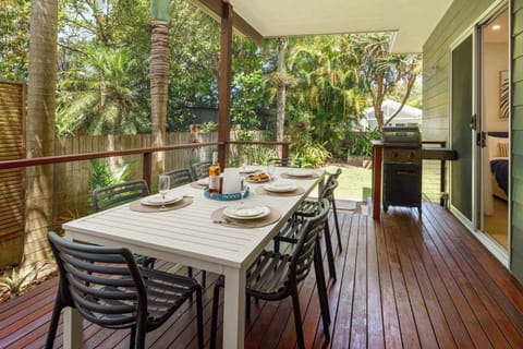 Private deck with barbecue is perfect for outdoor dining