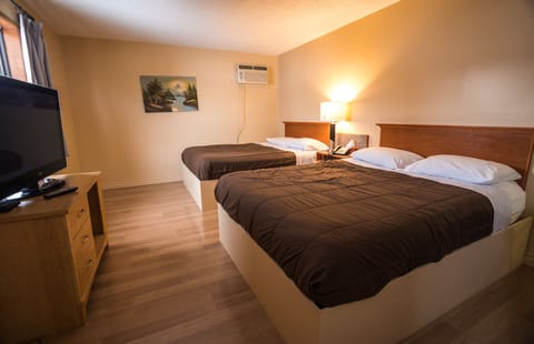 Deluxe Room, 2 Double Beds, Non Smoking, Kitchenette | Blackout drapes, iron/ironing board, free WiFi, bed sheets