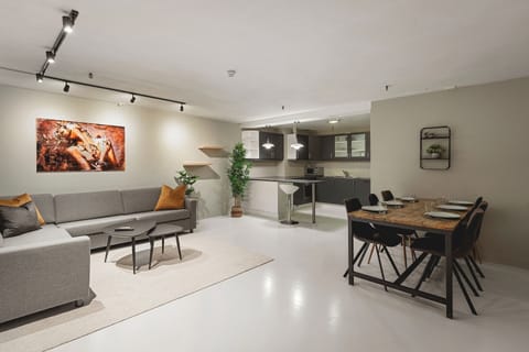 Apartment, 3 Bedrooms, City View | Living area | Flat-screen TV