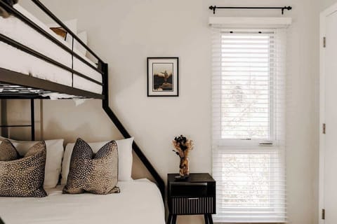 Bedroom 2 with twin over queen bunk bed