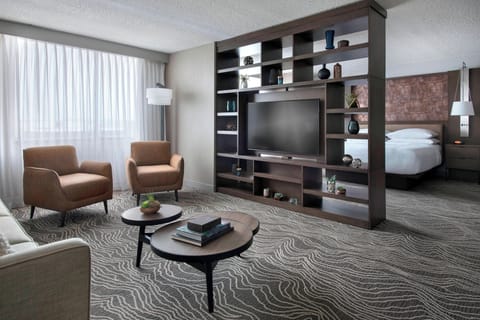 In-room safe, desk, laptop workspace, blackout drapes