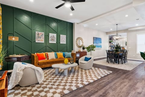 Colorful, Cozy, and Conversation-Ready – Bold tones and layered textures set the tone for laughs, games, and lingering chats.