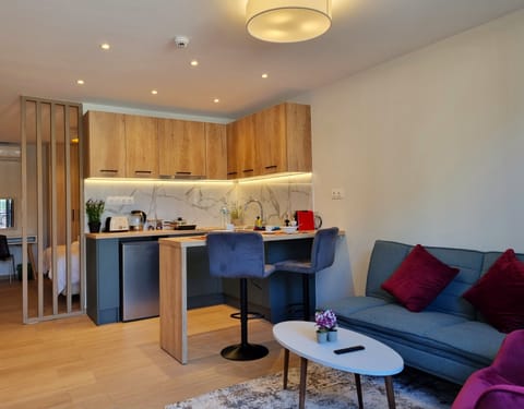 Junior Suite, Park View | Living area | 55-inch Smart TV with digital channels, Netflix, streaming services