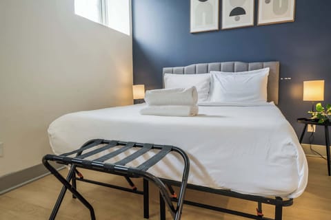 Bedroom: A thoughtfully designed bedroom with minimalist decor, perfect for a restful night.