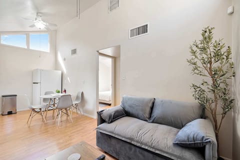 Enjoy the comfort of plush seating and stylish décor in this bright space