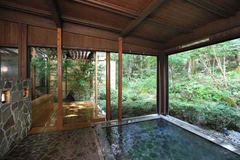 Combined shower/tub, deep soaking tub, hair dryer, slippers