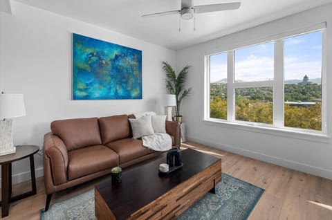 Stunning views of the Capitol, the mountains and the downtown skyline from the comfort of your top floor luxury space!