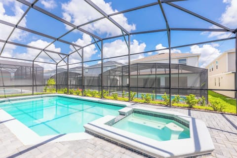 Private pool and whirlpool ready for you after a day of adventure.