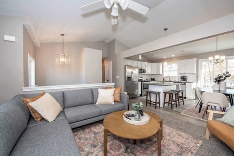 Curl up in the spacious living room & stream your favorite entertainment