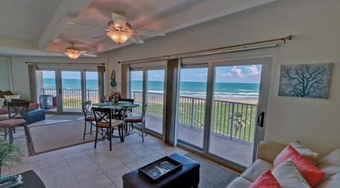 climate control, interior, living area, body of water, balcony, beach ocean view