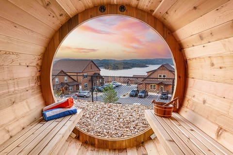 View from Your Private Sauna at Sunset!!!