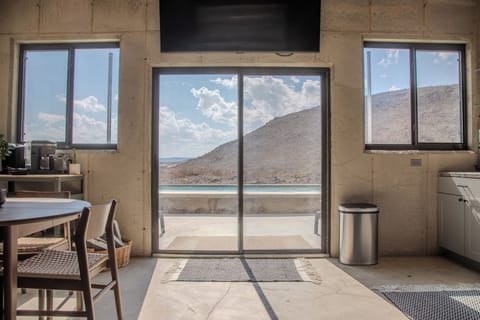 Pool view from living room