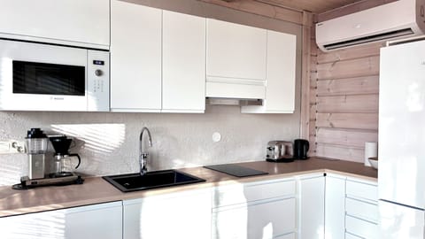 Villa, Beach View | Private kitchen | Electric kettle, toaster