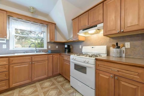 Modern kitchen space.