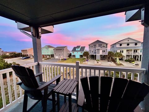 Sunset view from Primary Bedroom Balcony 
