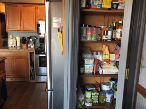 Pantry for guests. 