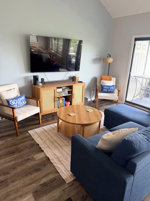 Comfy seating for games, shows or lake views 