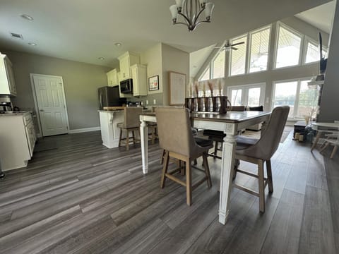 Kitchen, Dining Room, and Living Room. 