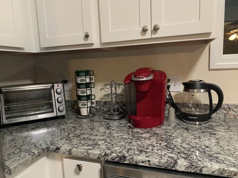 Coffee “bar” in kitchen