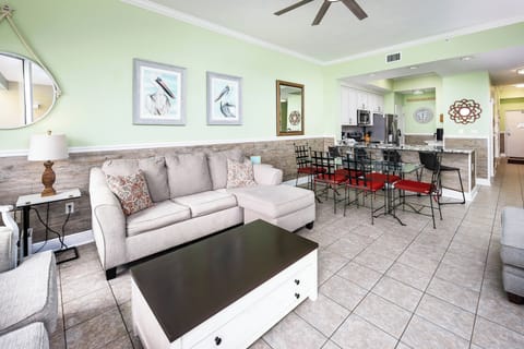Living Room - Waters Edge Resort Unit 3604 Okaloosa Island Fort Walton Beach Vacation Rentals by Sunset Resort Rentals