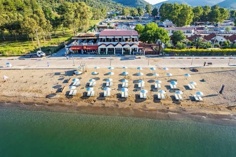 Private beach, sun loungers, beach umbrellas, beach towels