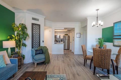 Spacious dining to kitchen view