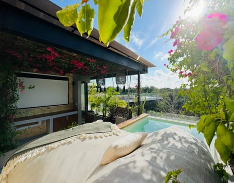 Enjoy a Movie night  in your private roof top with view to the stars. with view to the stars.